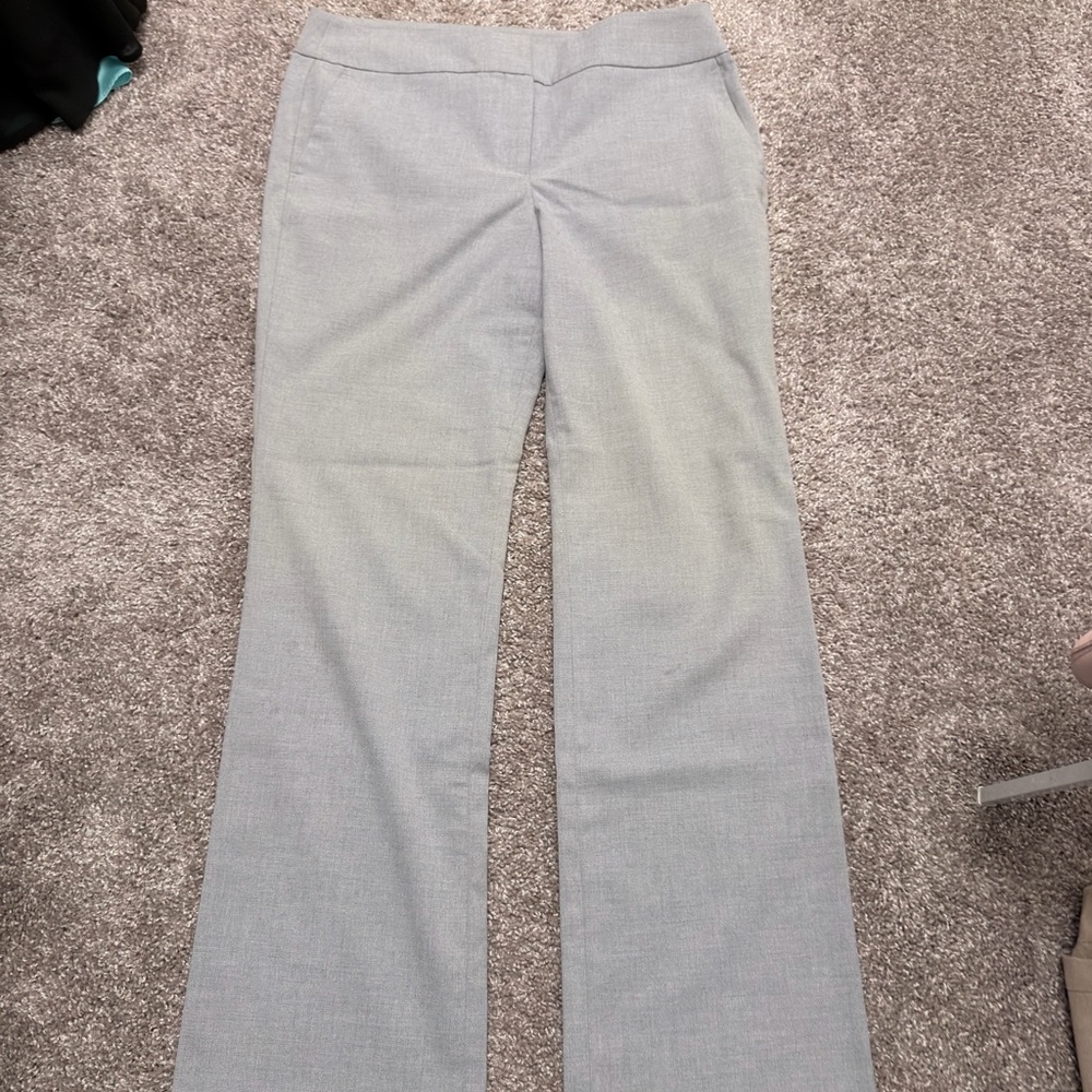 Ann Taylor Light Gray Wide Leg Pants